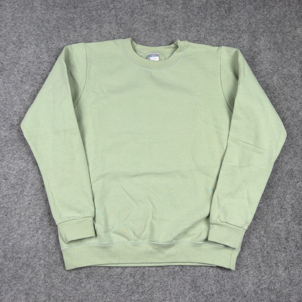 Vintage Gildan Sweatshirt Womens Small Sage Green Heavy Blend Crewneck Pullover